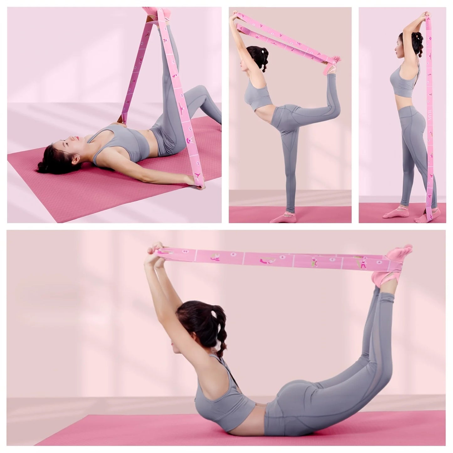 Yoga Stretch Strap, Sports Exercise Resistance Bands
