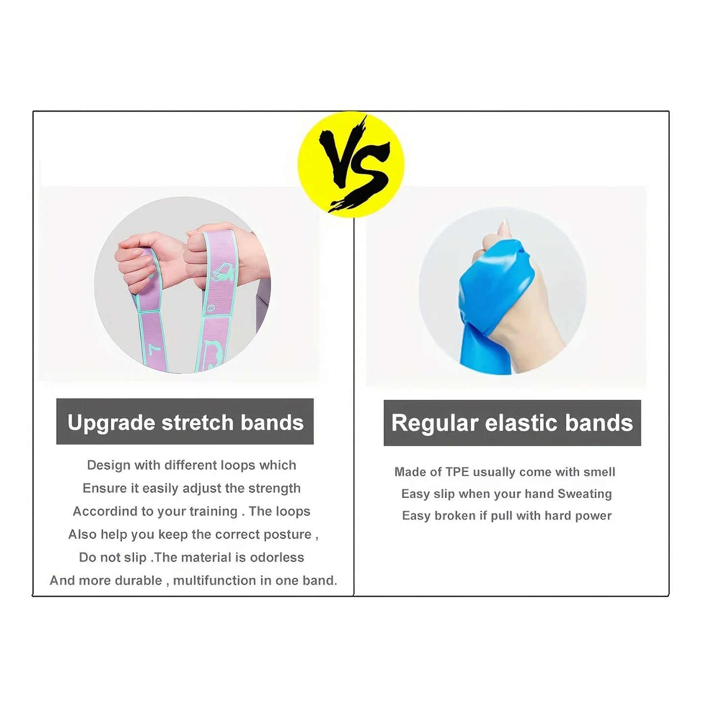 Yoga Stretch Strap, Sports Exercise Resistance Bands