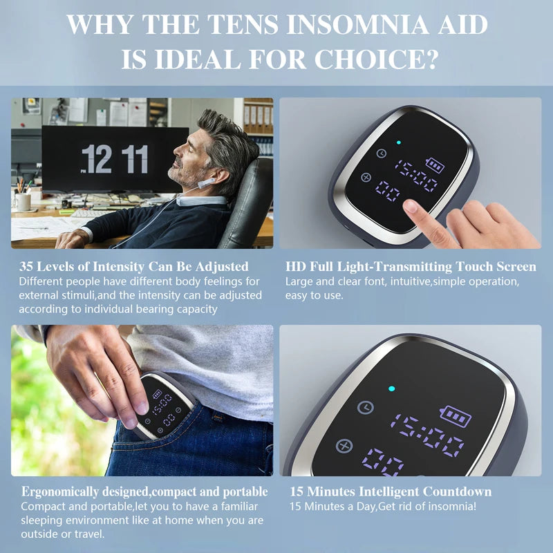 Sleep Aid Device CES Stimulation Therapy Anxiety