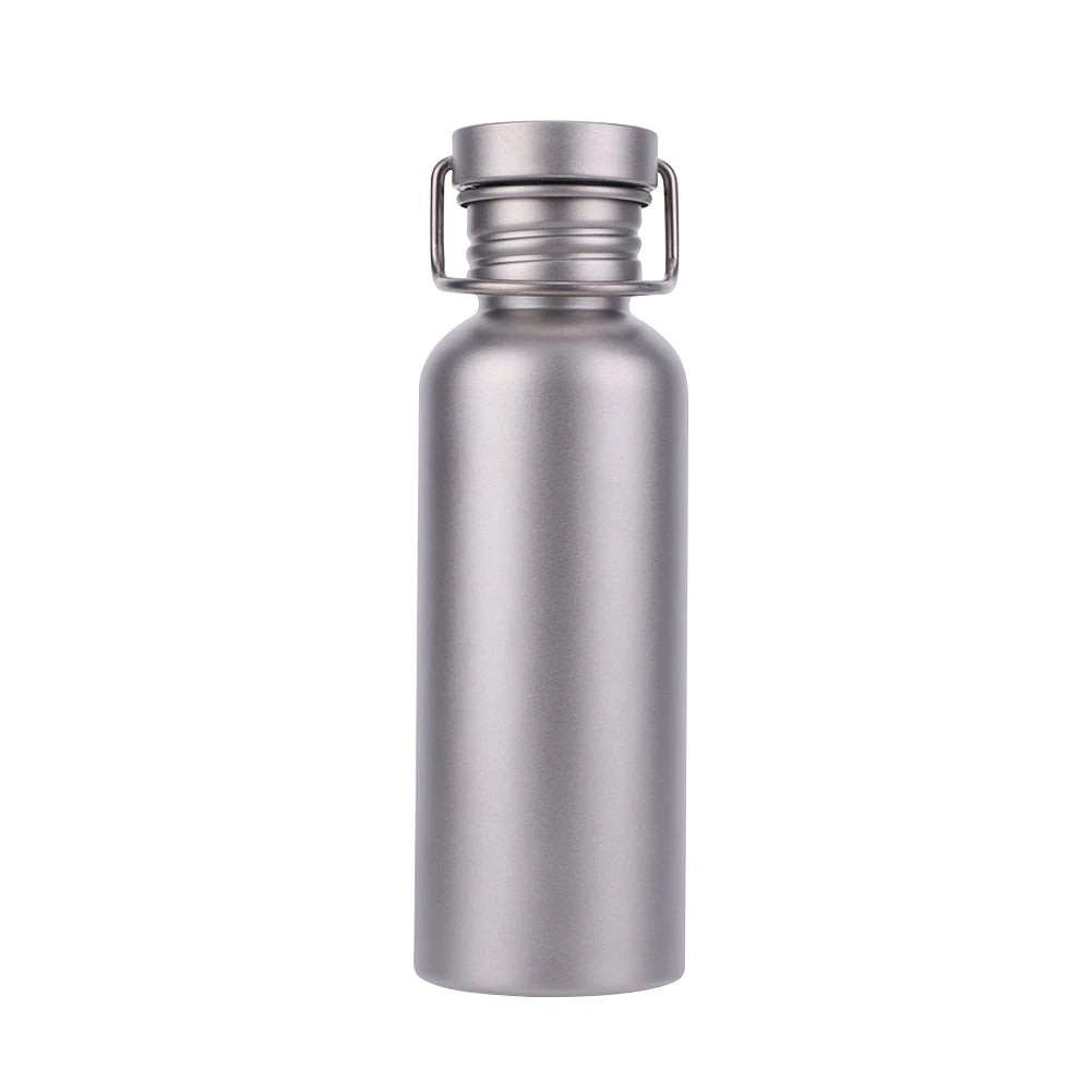 500/600/750ml Titanium Water Bottle with Lid Portable