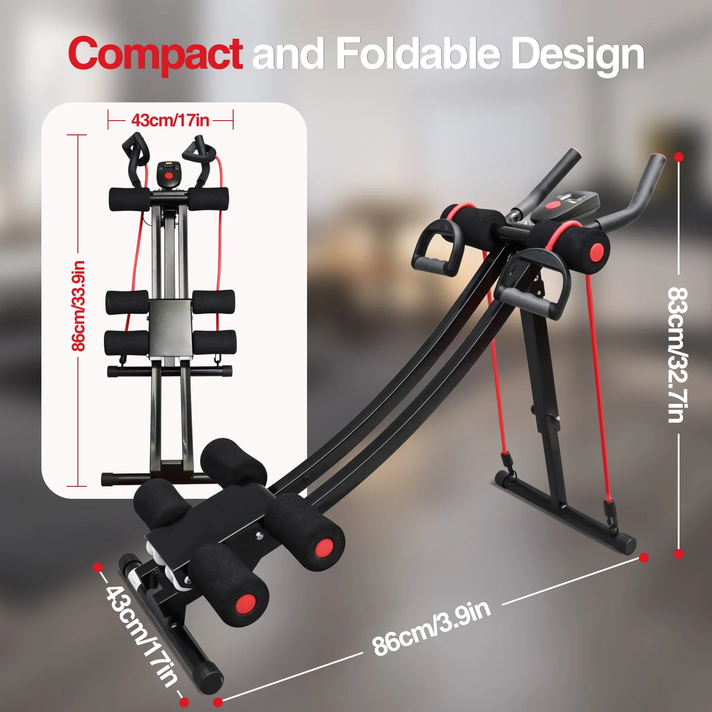 Foldable Core Ab Workout Equipment for Home