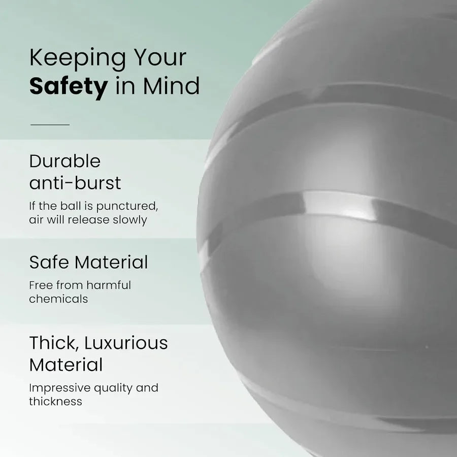 Extra thick and durable yoga ball antislip