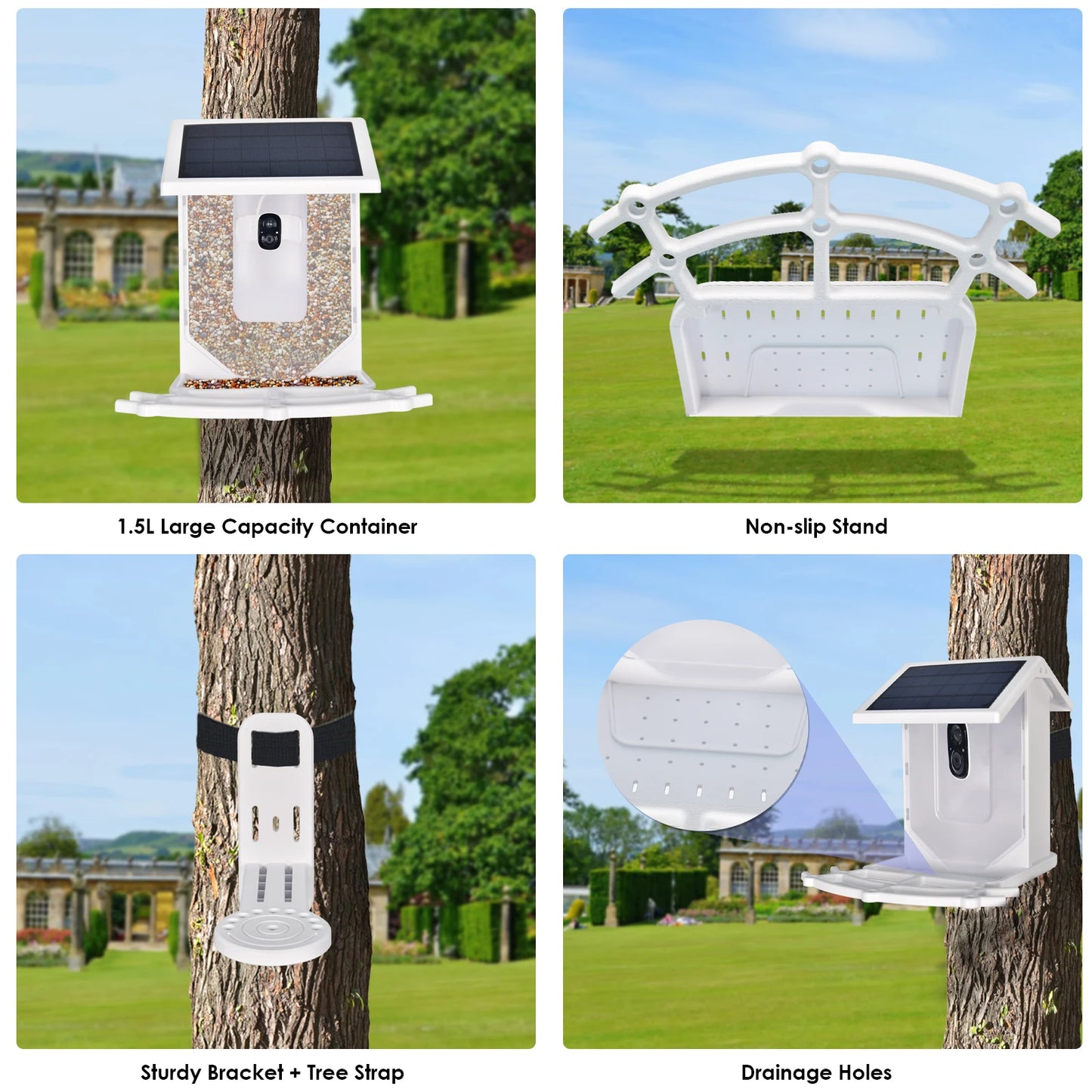 Smart Bird Feeder with Camera, Feeding House