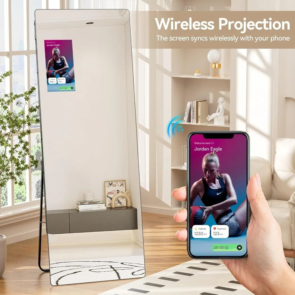 Smart Home Gym Mirror, Trainer Workout Mirror