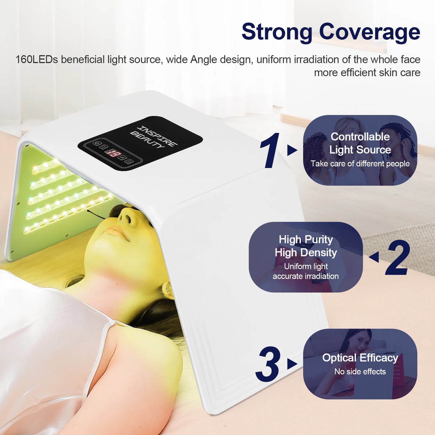 LED Mask Skin Rejuvenation Photon Therapy Lamp