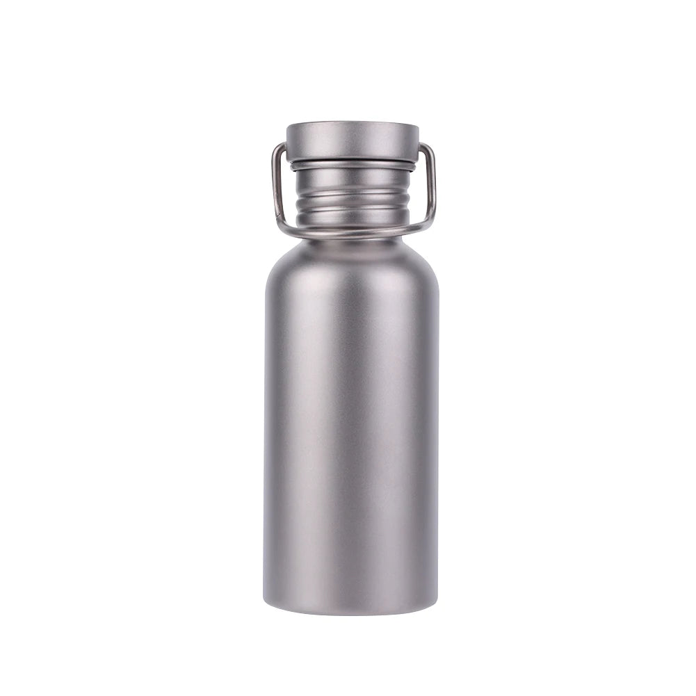 500/600/750ml Titanium Water Bottle with Lid Portable
