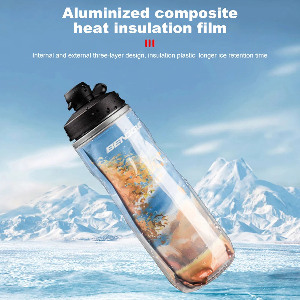 610ml Insulated Bike Water Bottle Leak-Proof