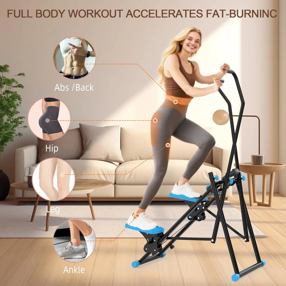 Compact Vertical Climber for Home Fitness: Foldable