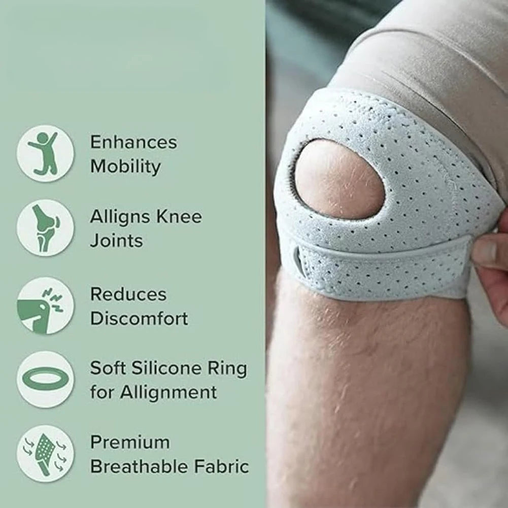 Patella Knee Support Adjustable Knee Compression Sleeve