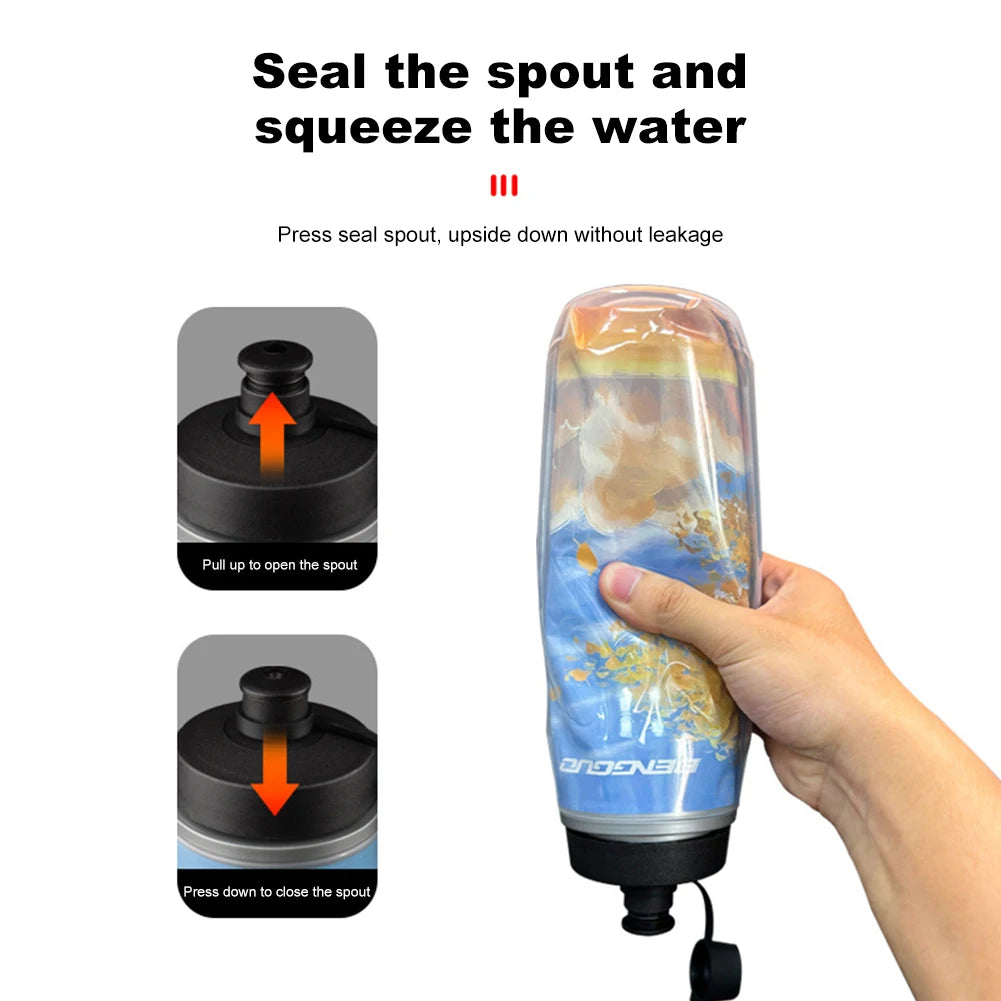 610ml Insulated Bike Water Bottle Leak-Proof