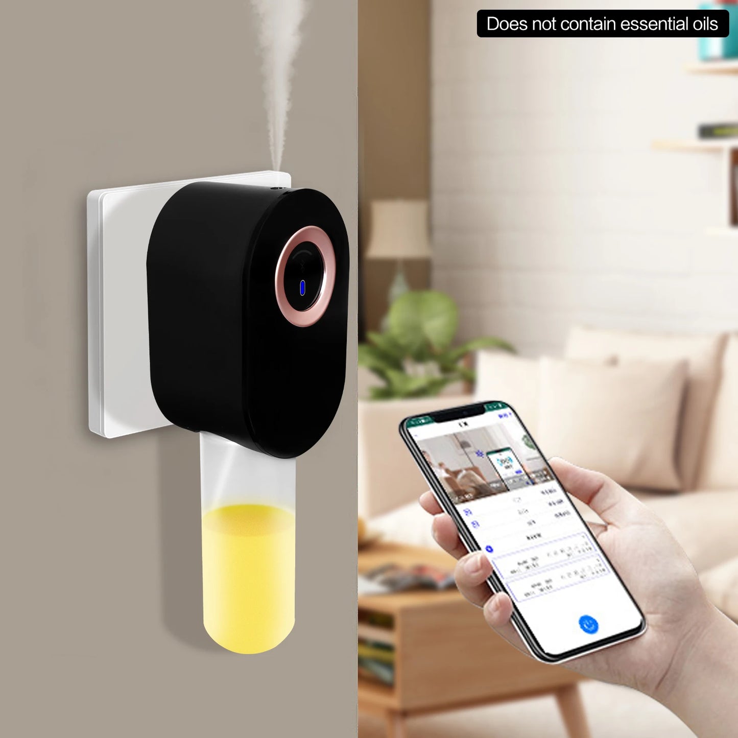 Smart Wall-Mounted Aroma Diffuser Touch Screen
