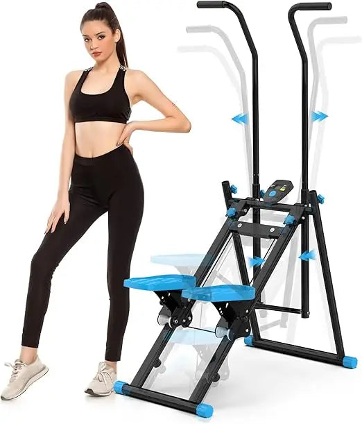 Compact Vertical Climber for Home Fitness: Foldable