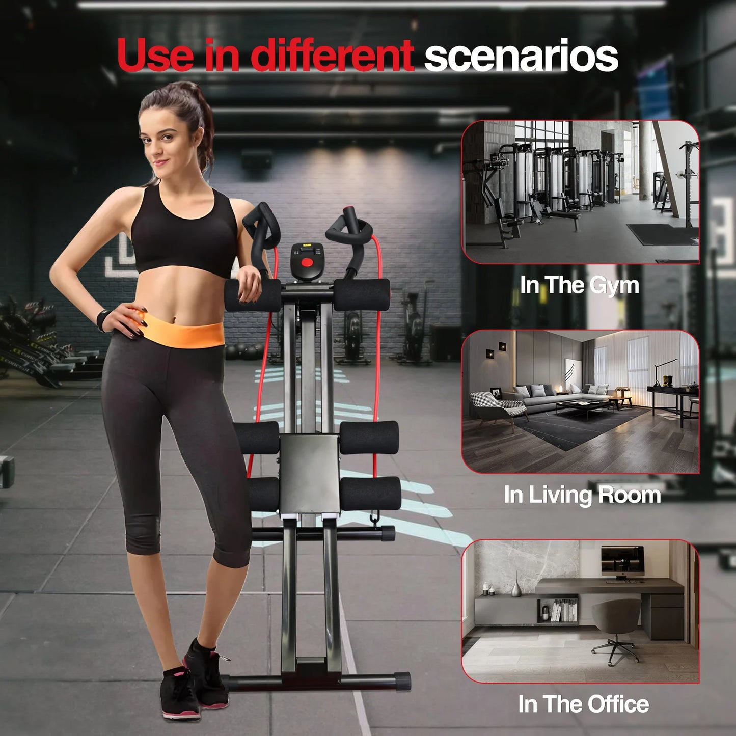 Foldable Core Ab Workout Equipment for Home