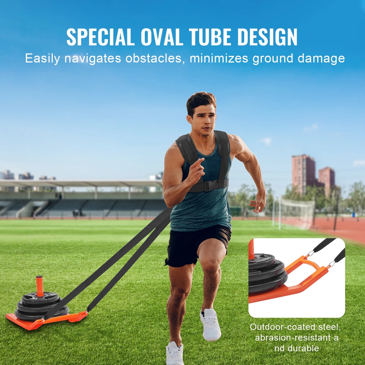 VEVOR Steel Fitness Strength Speed Training Sled