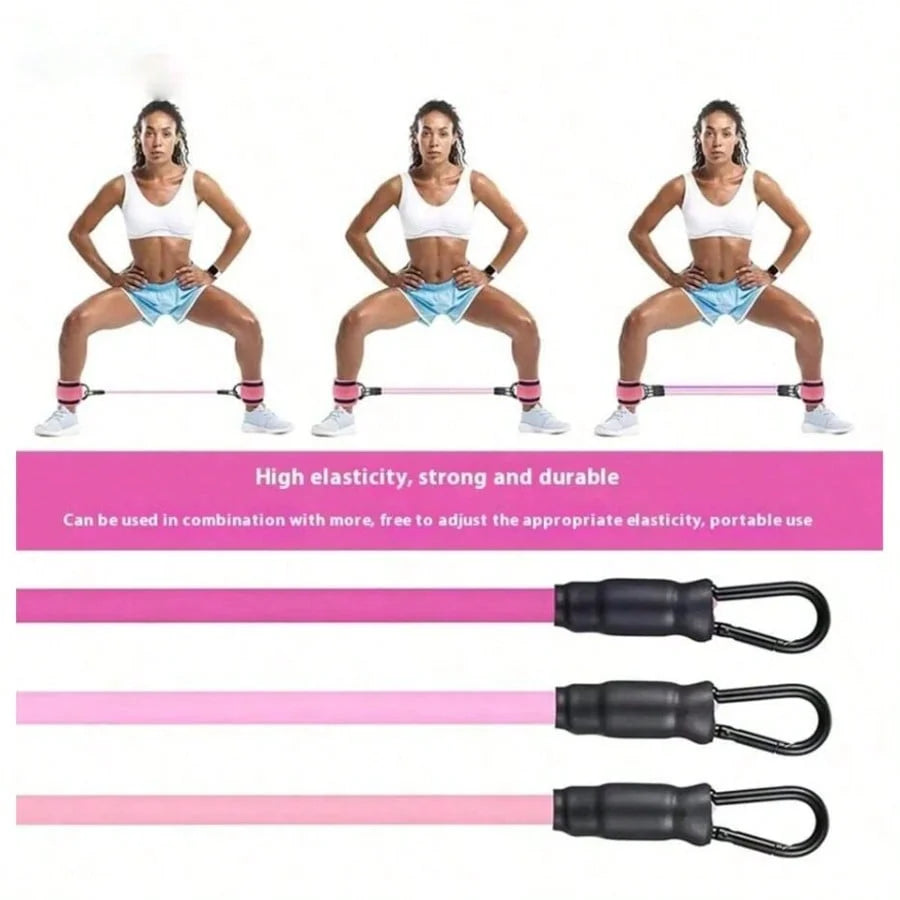 3pcs Portable Home/Gym Ankle Resistance Bands