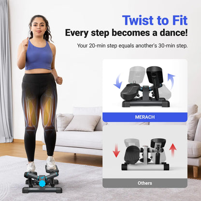 Mini Twist Stair Stepper for Exercise. Capacity{330lbs)