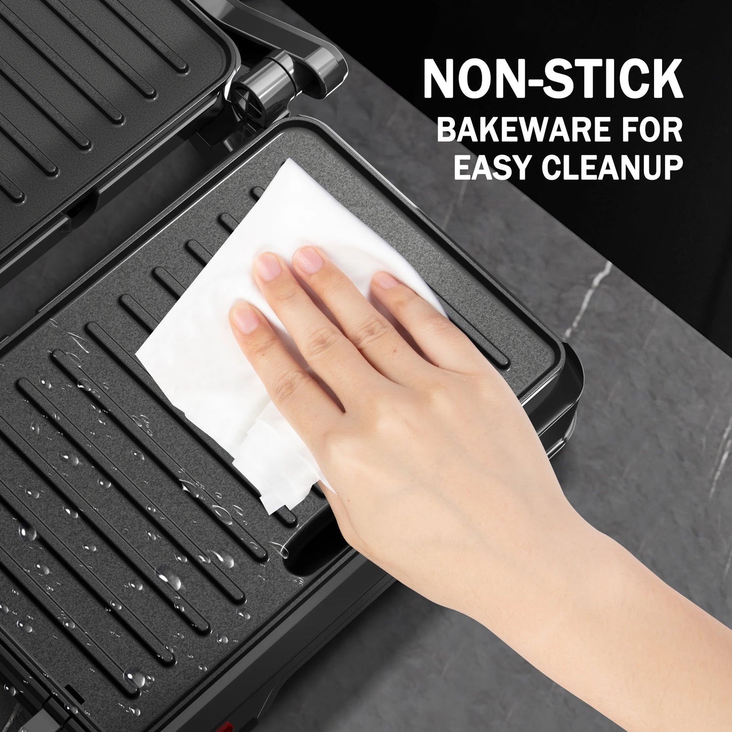 Non-Stick Panini/Sandwich/Vegetable Press Grill