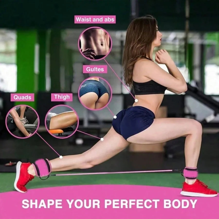 3pcs Portable Home/Gym Ankle Resistance Bands