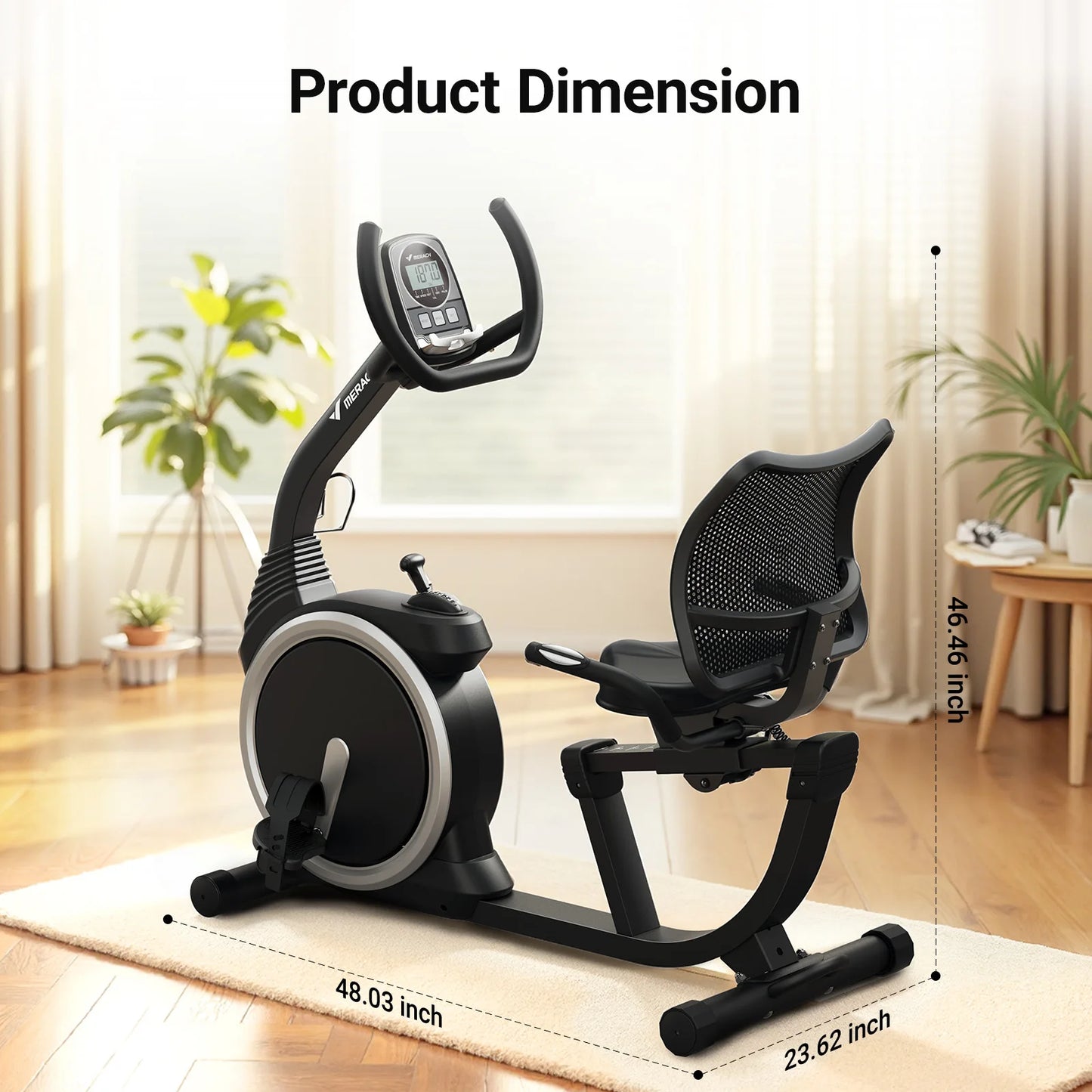 High-End Recumbent Exercise Bike for Home