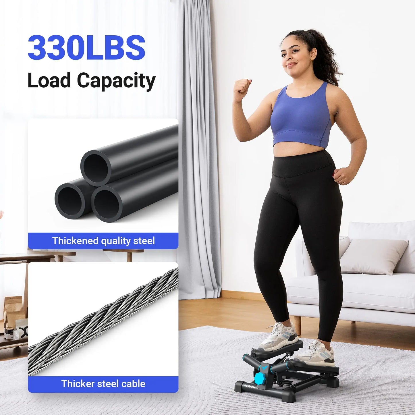 Mini Twist Stair Stepper for Exercise. Capacity{330lbs)