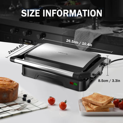 Non-Stick Panini/Sandwich/Vegetable Press Grill