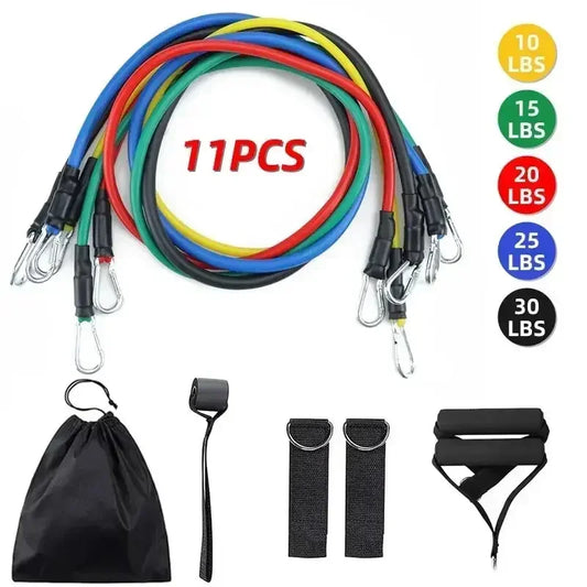 11 Pcs/Set TPE Resistance Elastic Band Set