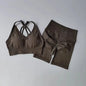 2 Pcs Yoga Sets Women High Waist