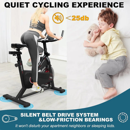 Stationary Exercise Bike for Home Indoor Cycling