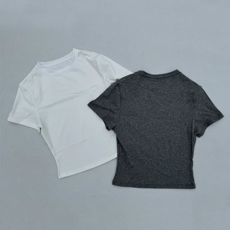 Women's Tight Fitting Sports T-shirt Quick Drying
