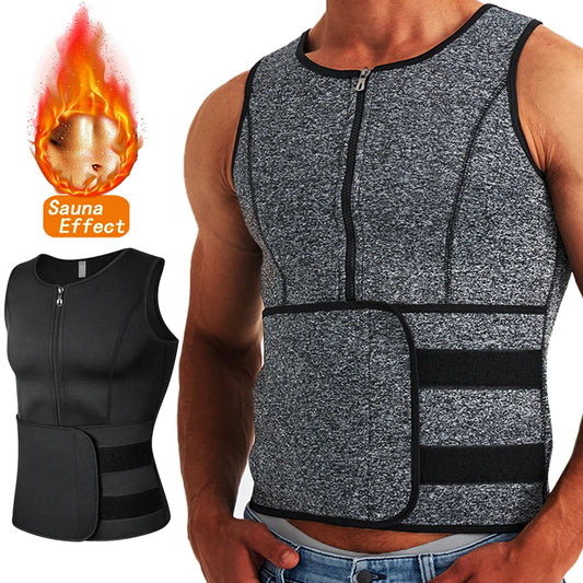 Men's Exercise Slimming Compression Fitness Training Vest