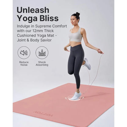 Large Yoga Mat Extra Wide Exercise Mat