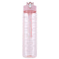 800ml Travel  Water Bottle Leakproof Motivational Drinking
