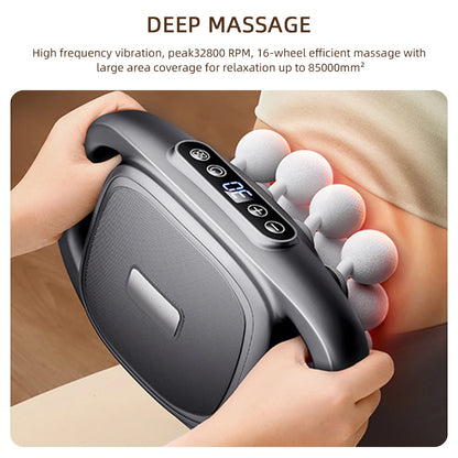 16-Head Fascia Gun High-Frequency Massager
