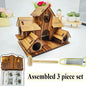 Natural Wooden Hanging Hummingbird and Cardinal House