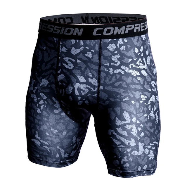 Compression Shorts 3D Print Camouflage Men's Tights