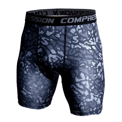 Compression Shorts 3D Print Camouflage Men's Tights
