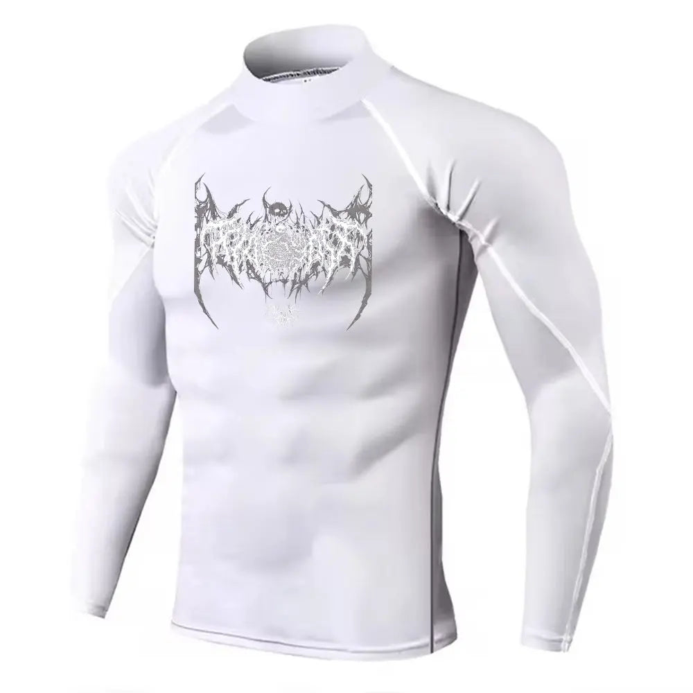 Men's Turtleneck Compression Quick Dry Gym Shirt