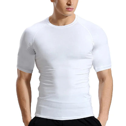 Unisex Short Sleeve Compression T-Shirt Quick Dry