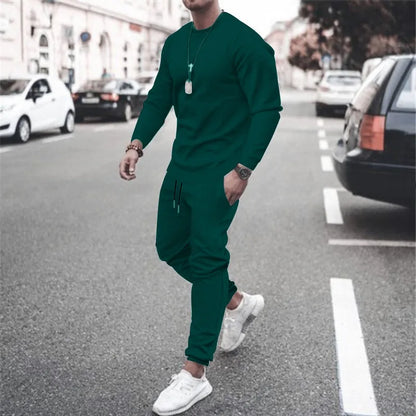Men's Two Piece Set Running Sweatshirt+Sweatpants