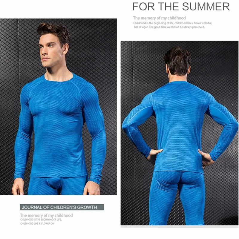 Men's Fitness Running Training Long-Sleeved Shirts