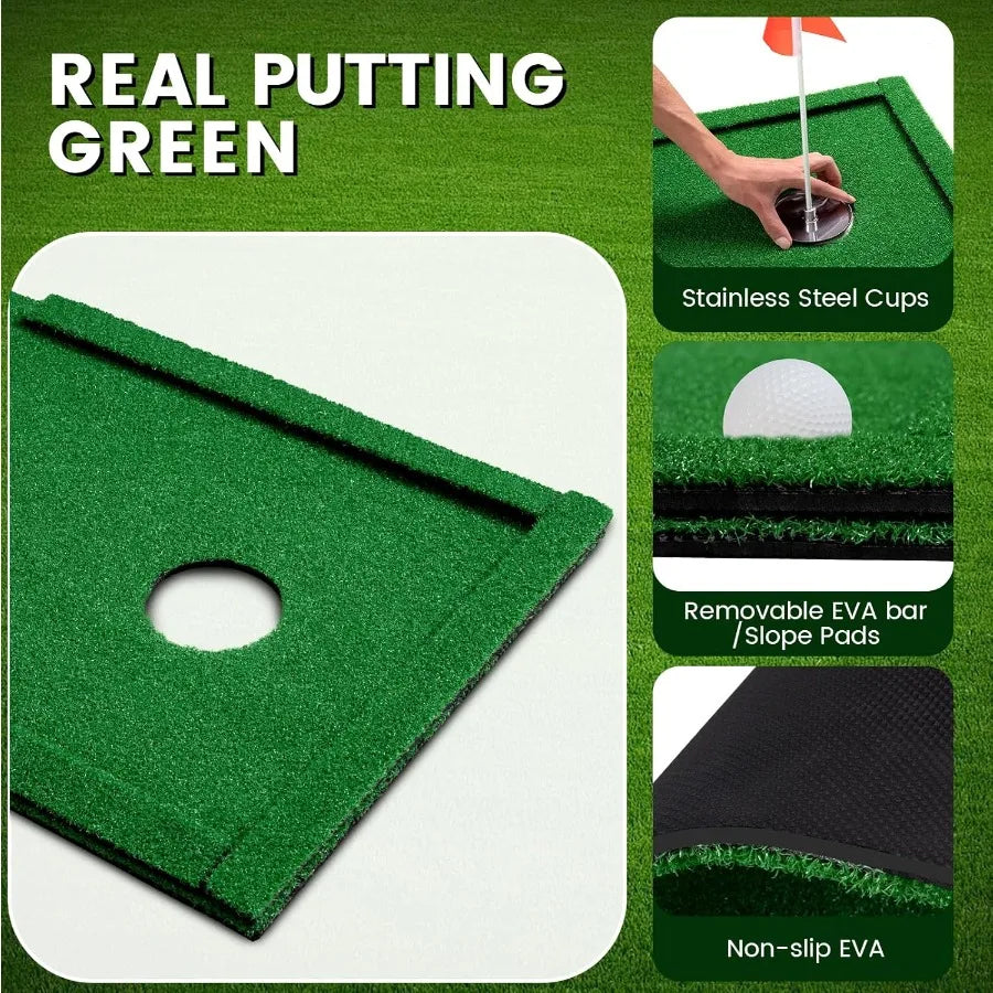 Golf Putting Practice Green Non-Slip Mat