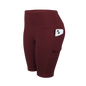 Women Solid Yoga Shorts with 3 Pockets
