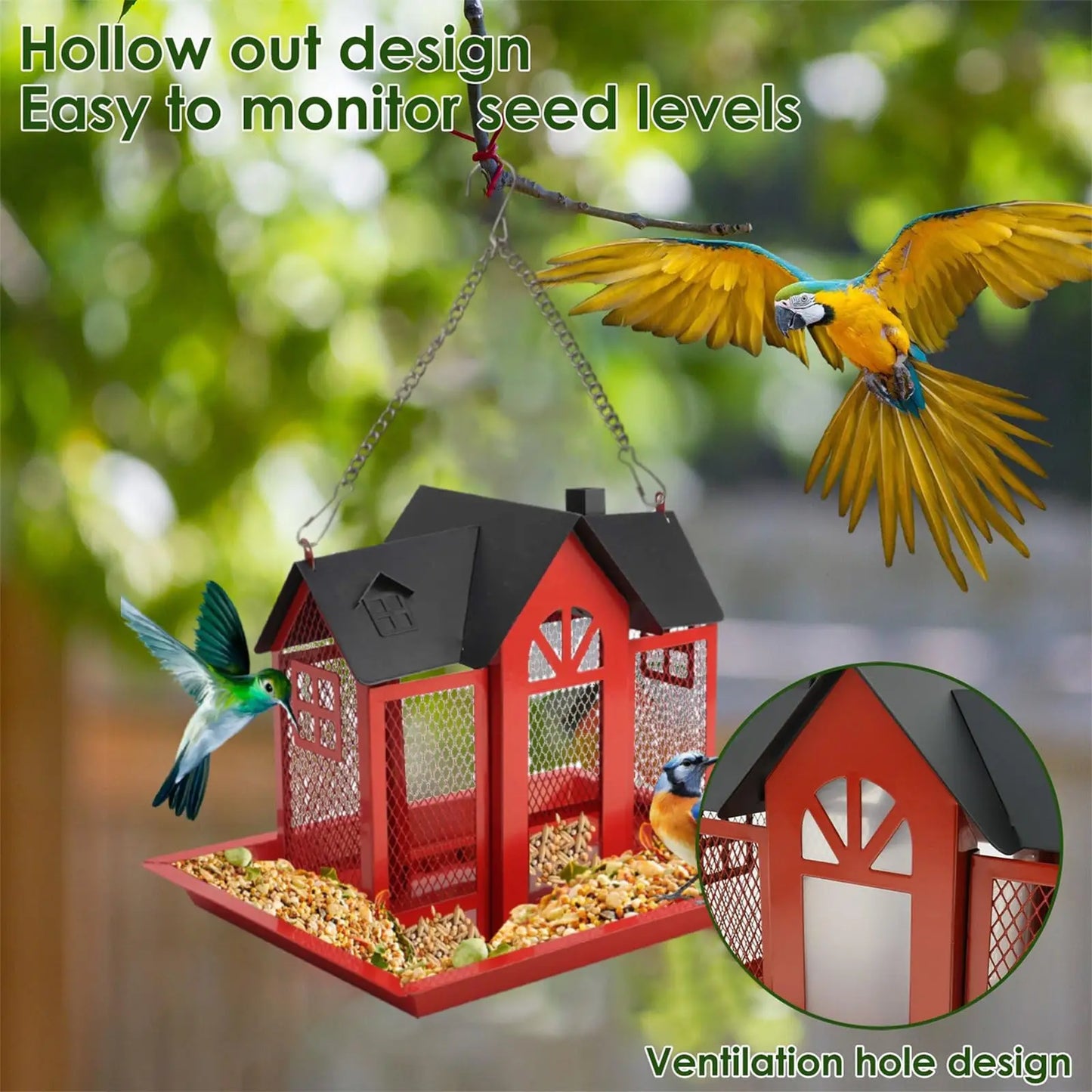 Outdoor Hanging Wild Bird Feeder