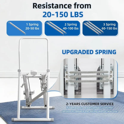 Compact Folding Stair Stepper with Adjustable Resistance