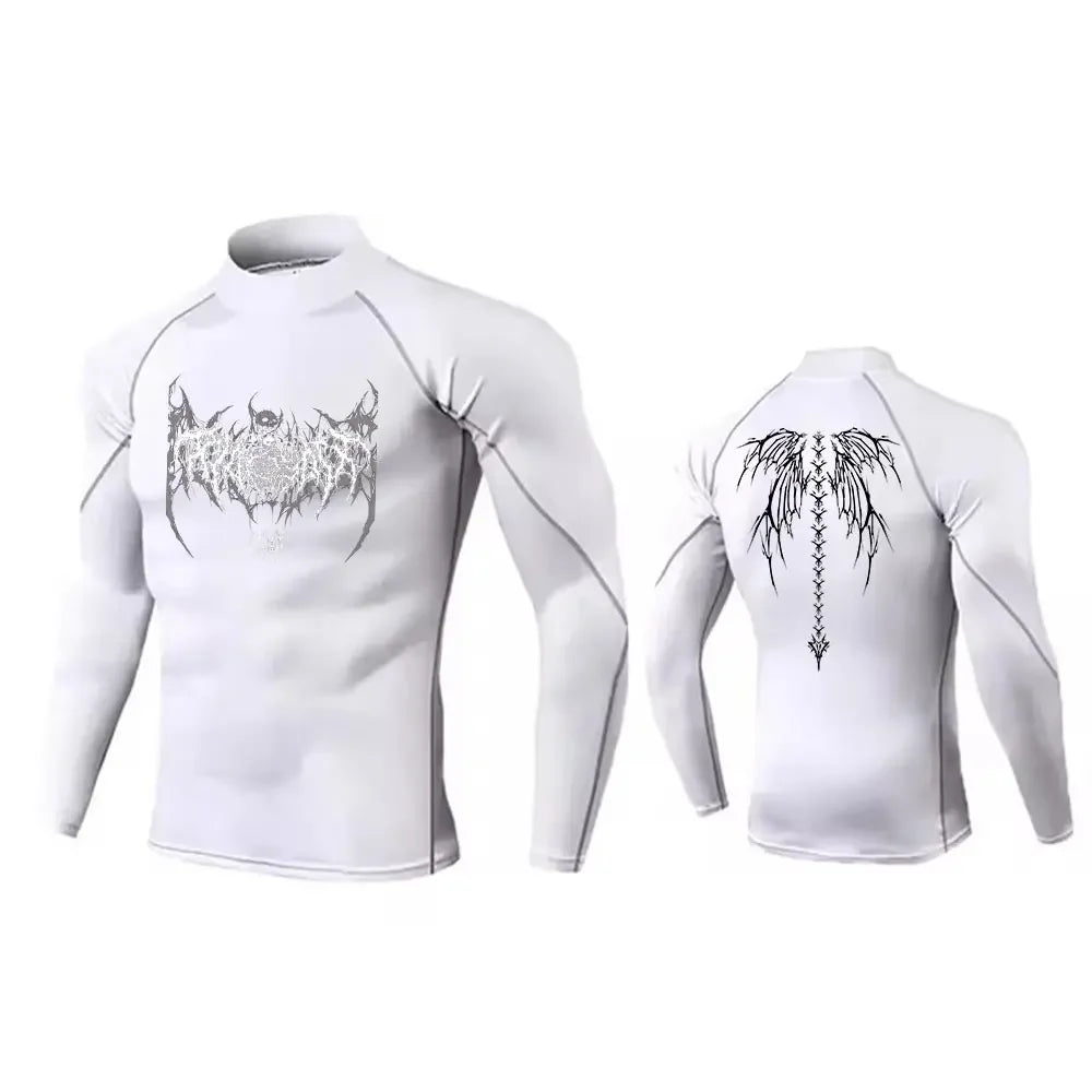 Men's Turtleneck Compression Quick Dry Gym Shirt