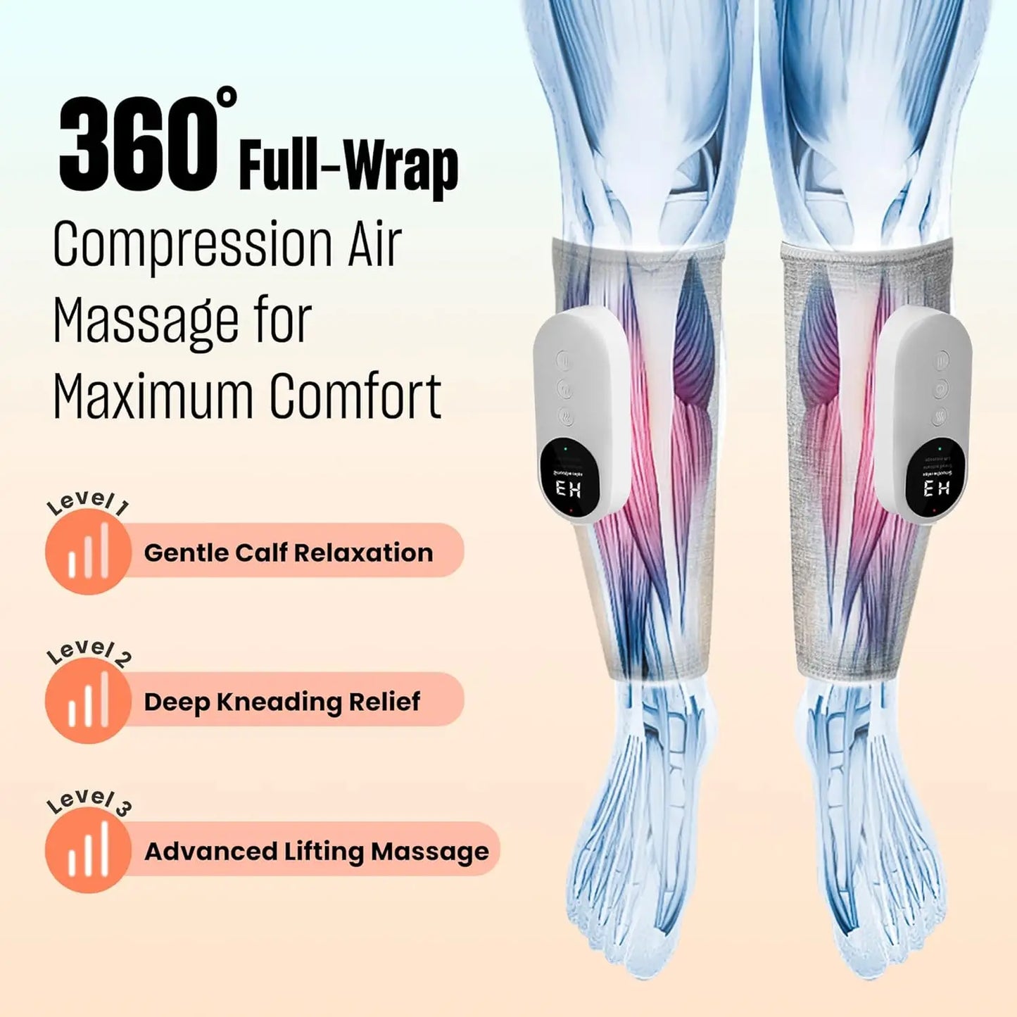Leg/calf Massager with Heat and Compression