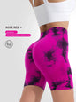 Tie Dye Yoga Shorts Marble Gym Shorts