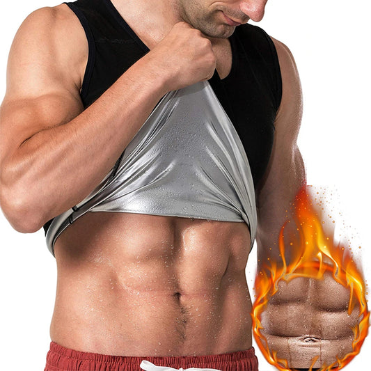 Men's Short Sleeve Sauna Shirt Sweat Suit