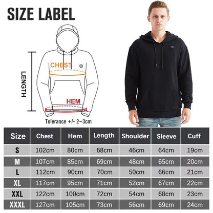 Men's/Women's 5 Heating Zones Heated Jacket