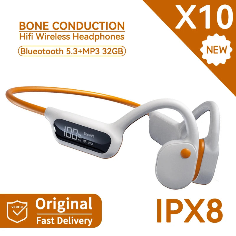 IPX8 Waterproof Bluetooth 32G Bone Conduction Headphone